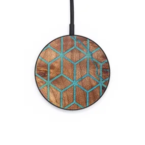 Circle Wood Resin Wireless Charger - Alexia (Pattern, 705400)