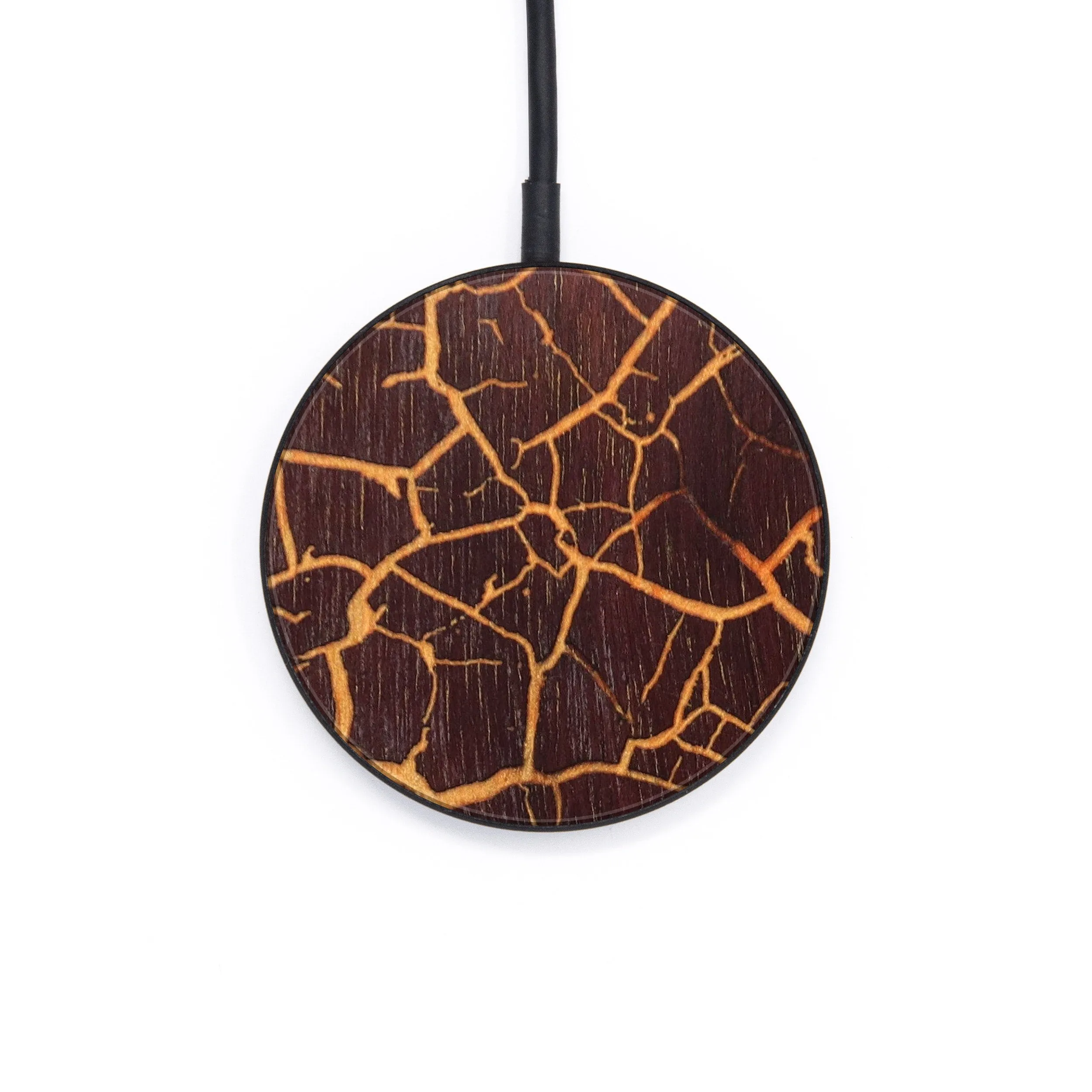 Circle Wood Resin Wireless Charger - Annie (Lava, 627028)