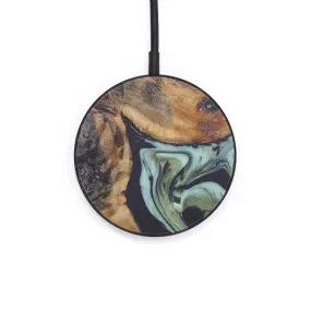 Circle Wood Resin Wireless Charger - Anson (Dark Green, 574749)