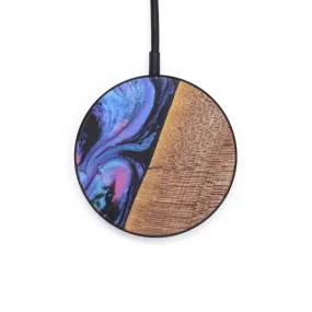 Circle Wood Resin Wireless Charger - Arlene (Purple, 611770)