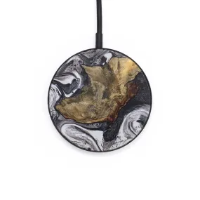 Circle Wood Resin Wireless Charger - Bailey (Black & White, 687827)