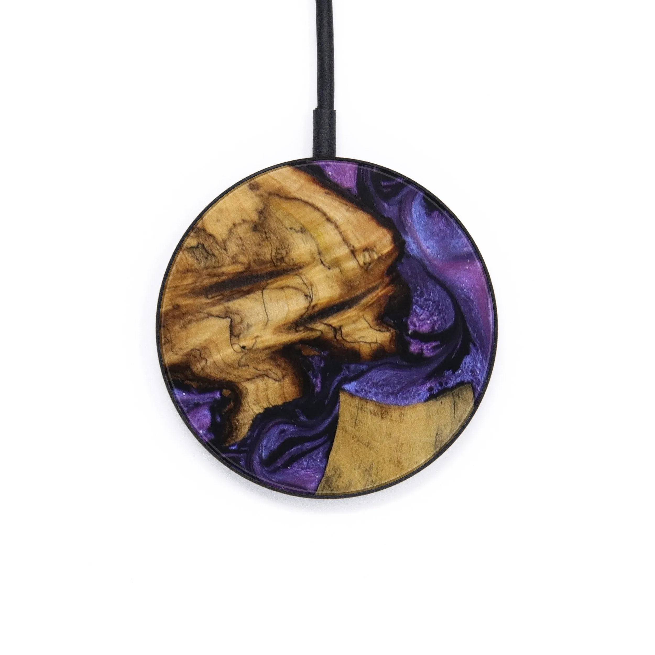 Circle Wood Resin Wireless Charger - Bella (Mosaic, 644255)