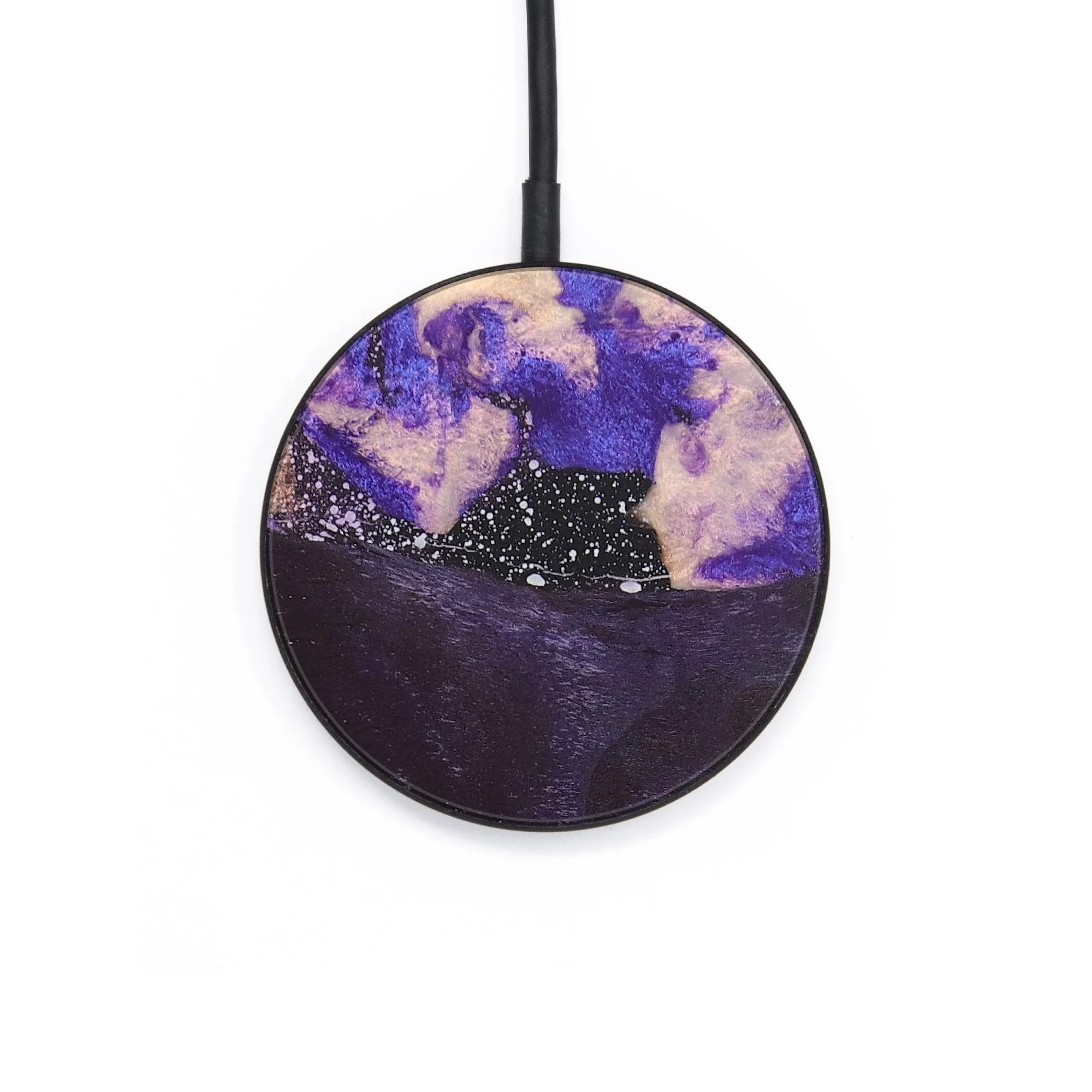 Circle Wood Resin Wireless Charger - Braxton (Cosmos, 687819)