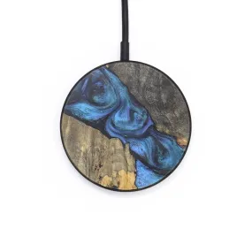 Circle Wood Resin Wireless Charger - Bret (Blue, 718576)