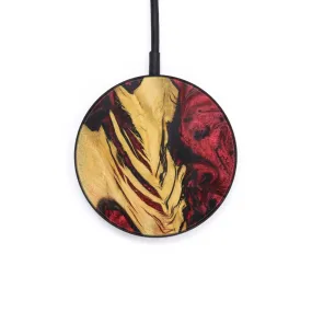 Circle Wood Resin Wireless Charger - Briggs (Dark Red, 616361)