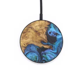 Circle Wood Resin Wireless Charger - Caiden (Blue, 715757)