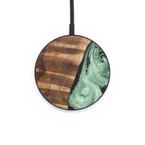 Circle Wood Resin Wireless Charger - Carolina (Green, 691513)