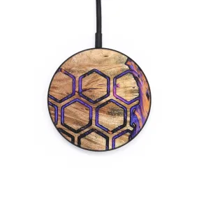 Circle Wood Resin Wireless Charger - Christi (Pattern, 685717)