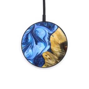 Circle Wood Resin Wireless Charger - Christy (Blue, 640682)