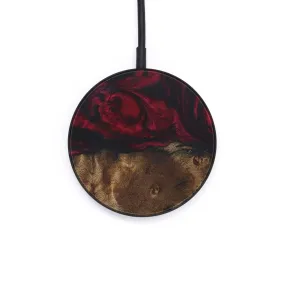 Circle Wood Resin Wireless Charger - Corena (Dark Red, 588381)