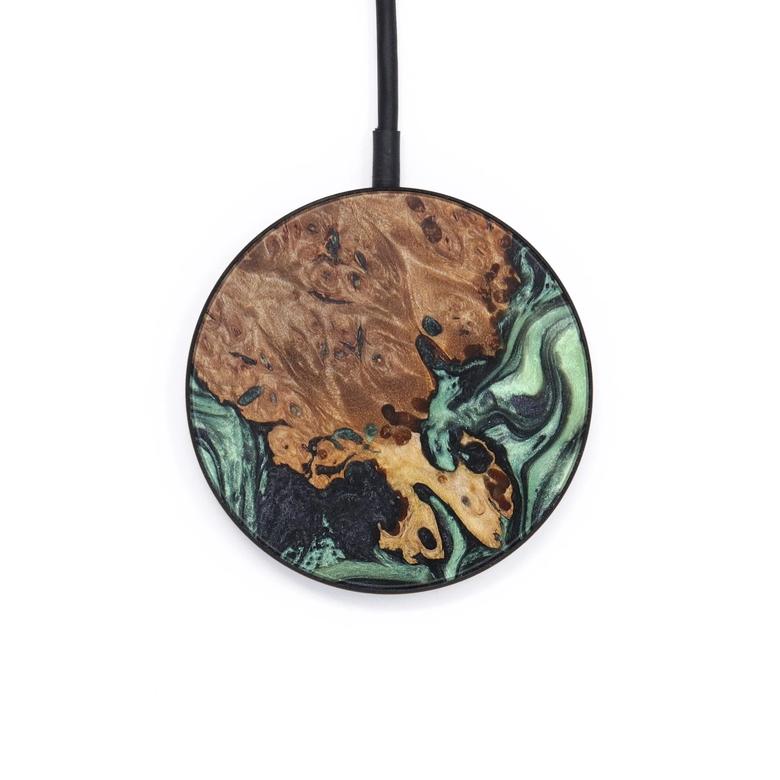 Circle Wood Resin Wireless Charger - Cyrus (Artist Pick, 618174)