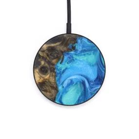 Circle Wood Resin Wireless Charger - Dee (Blue, 621936)