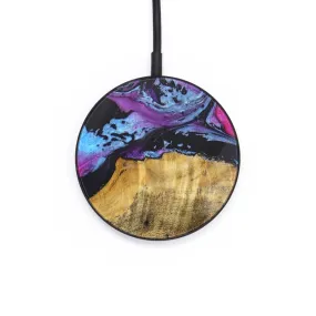 Circle Wood Resin Wireless Charger - Diane (Purple, 671690)