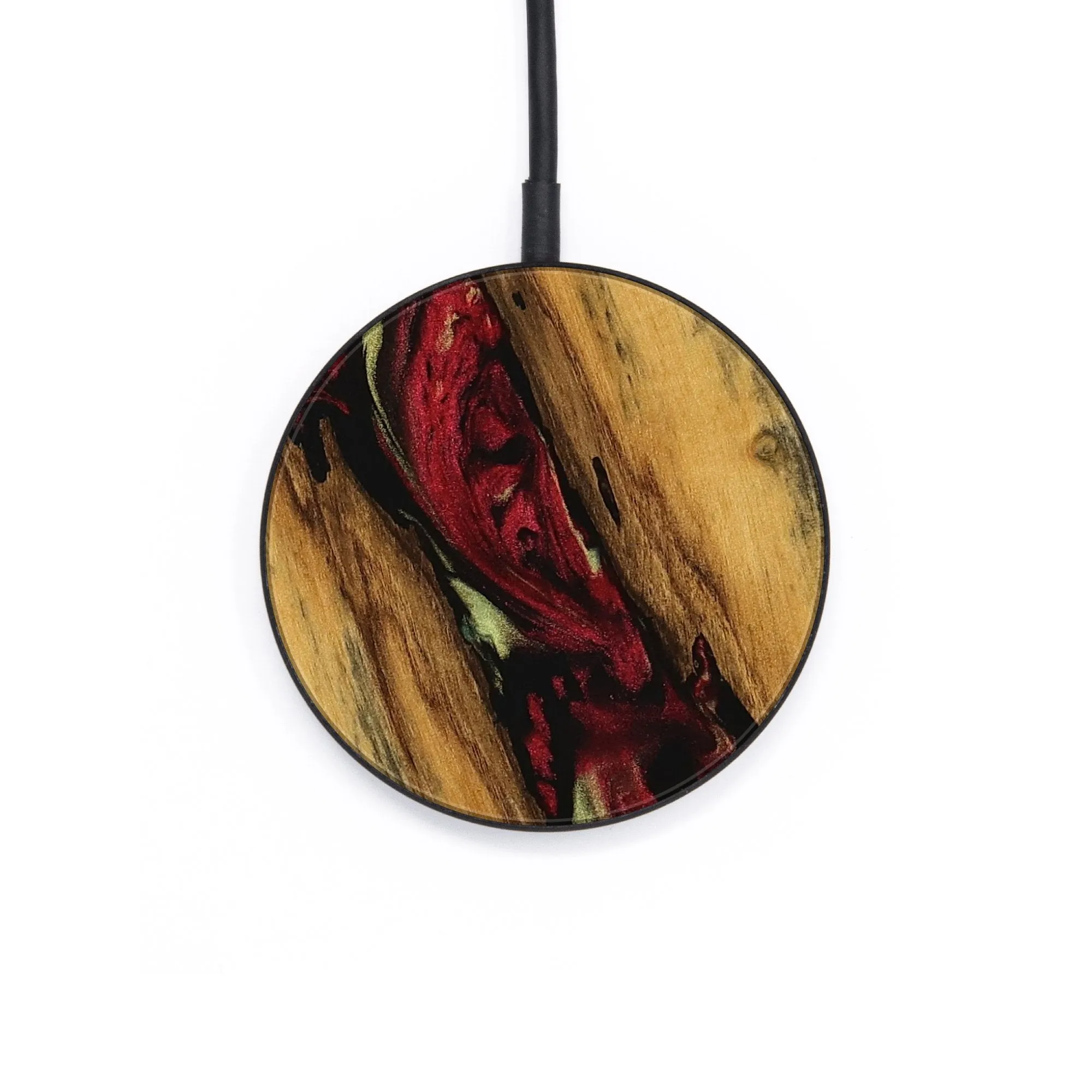 Circle Wood Wireless Charger - Corri (Red, 738125)