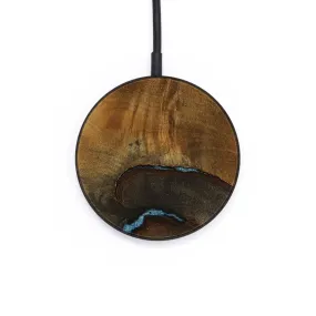 Circle Wood Wireless Charger - Ethie (Teal & Gold, 735172)