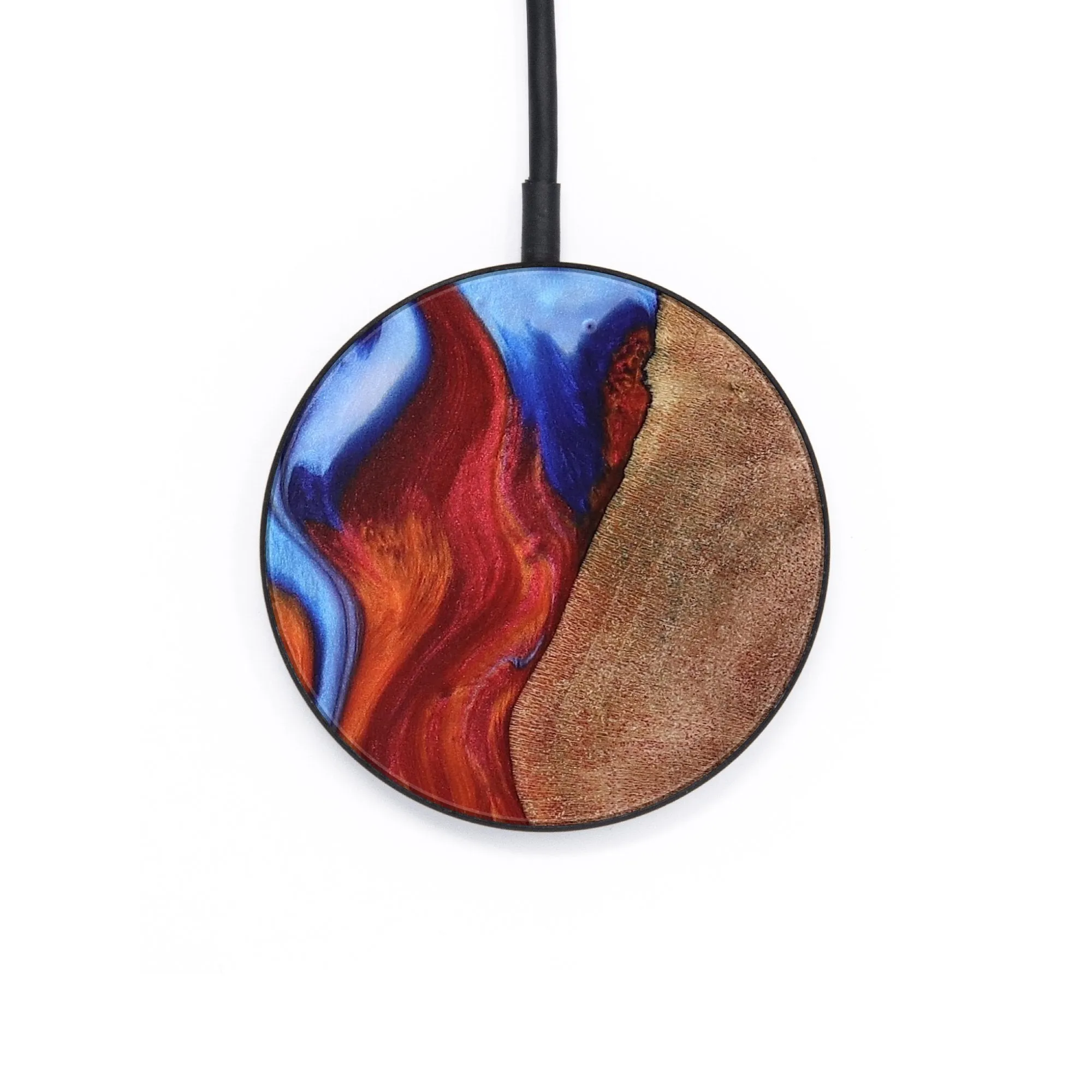 Circle Wood Wireless Charger - Gurjit (Fire & Ice, 736826)