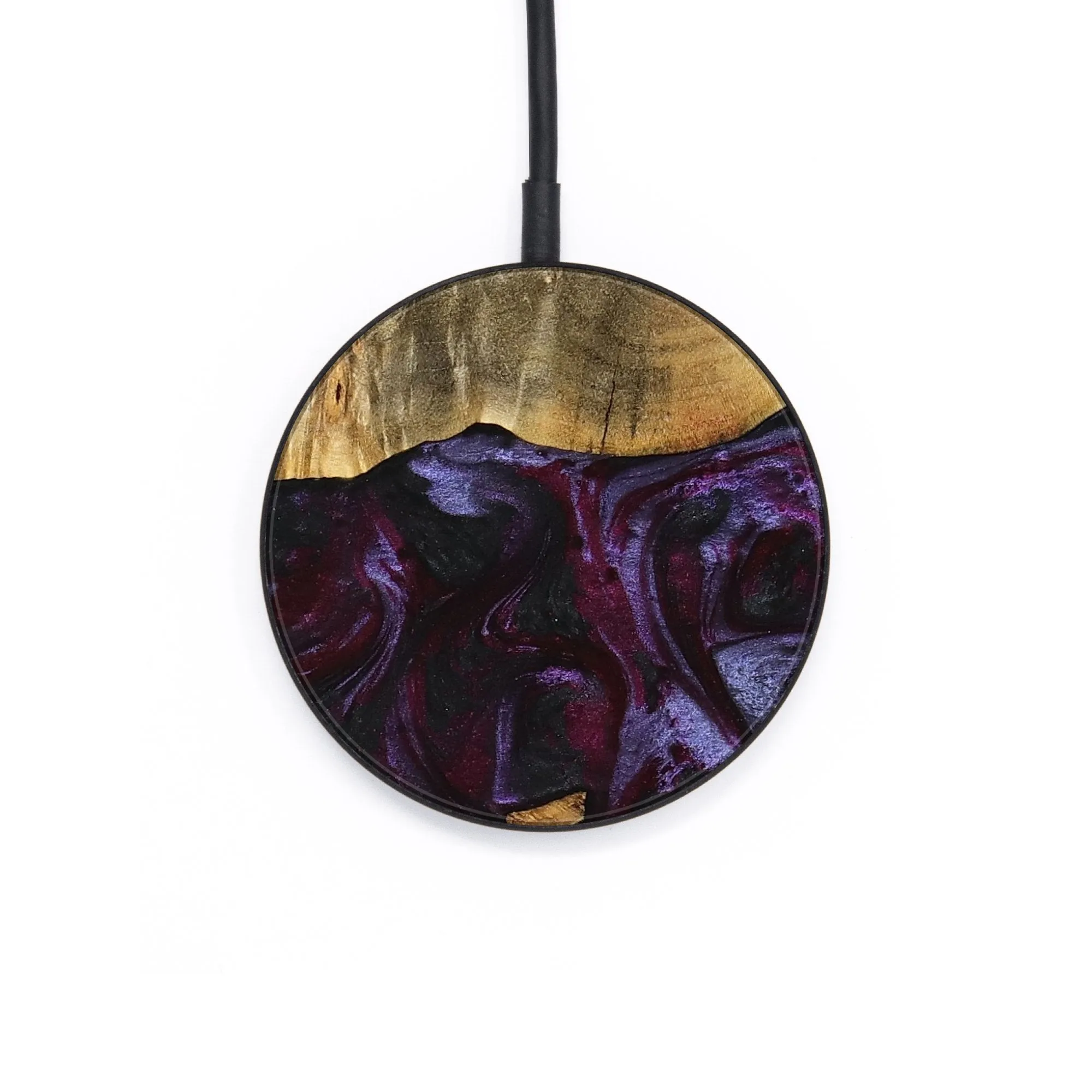 Circle Wood Wireless Charger - Julia (Purple, 739211)