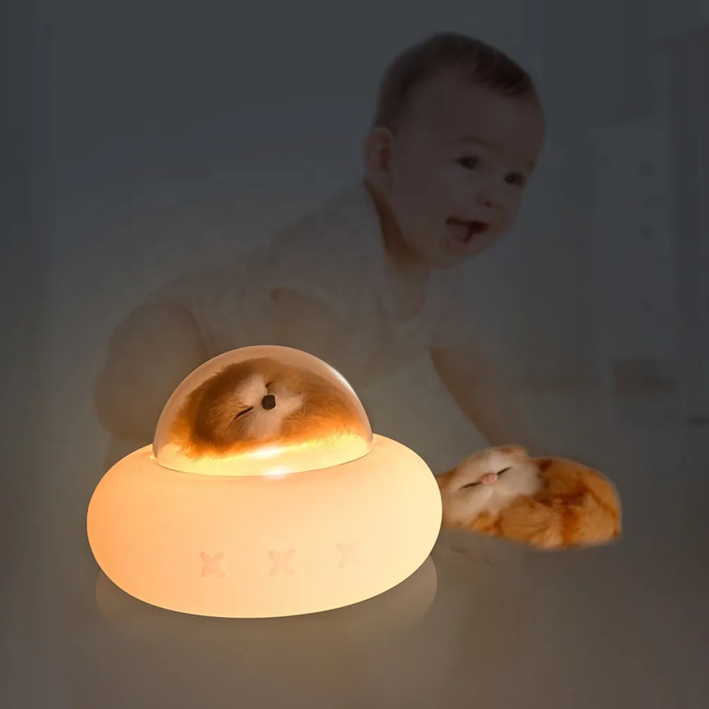 Colorful Pet Spaceship Night Lamp, Touch Control, GOMIINIMO