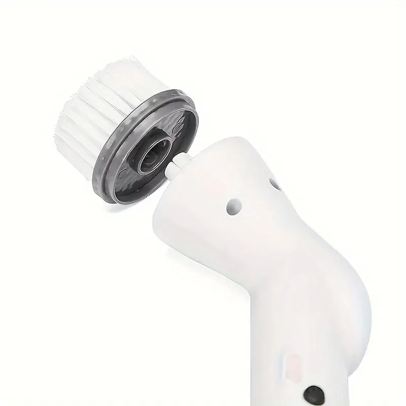 Cordless Electric Spin Scrubber with 2/5/6 Replaceable Brush Heads for Bathroom, Kitchen, and More