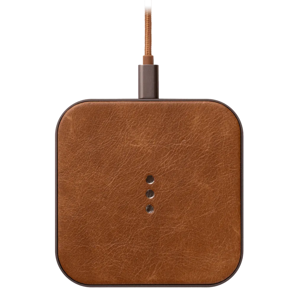 Courant Catch:1 Classic Wireless Charging Pad - Saddle