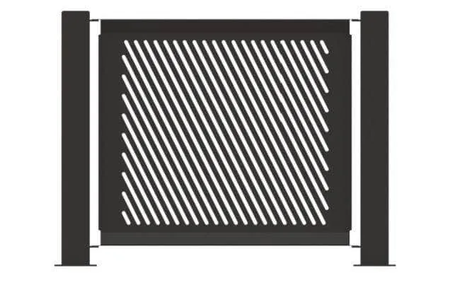 Decorative Event Fence Panel - Slant Pattern