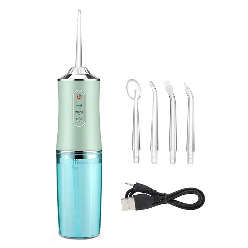 Dental Oral Irrigator Portable Deep Tooth Cleaning Water Jet Flosser