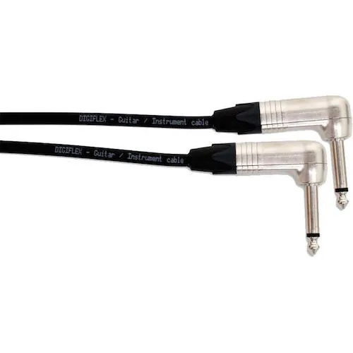 Digiflex NGG-1 1/4" to 1/4" Right Angle Tour Series Instrument Cable- 1 Foot