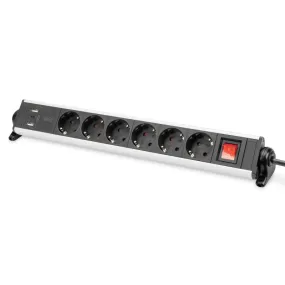 Digitus - Power Strip - With 3X Usb Ports - 3680 Watt