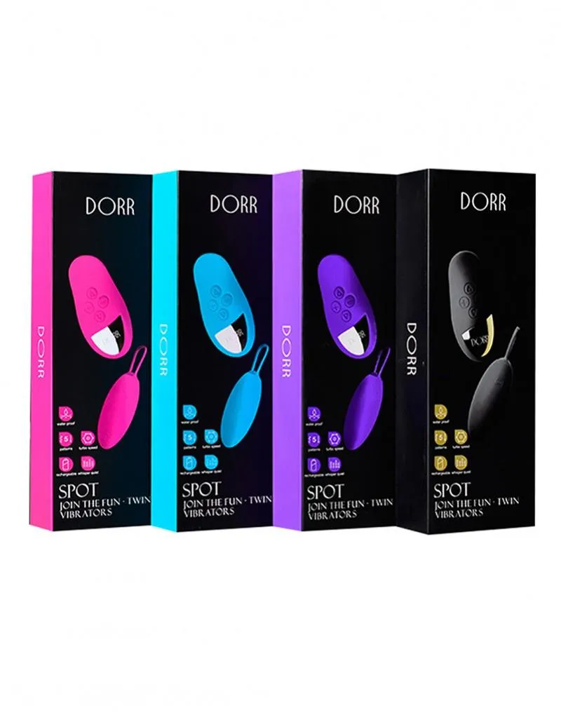 DORR - SPOT - WIRELESS DUO EGG   LAY-ON VIBRATOR - PINK