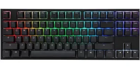 Ducky One 2 Tkl Gaming Keyboard, Mx-Blue, Rgb Led - Black, Ch-Layout