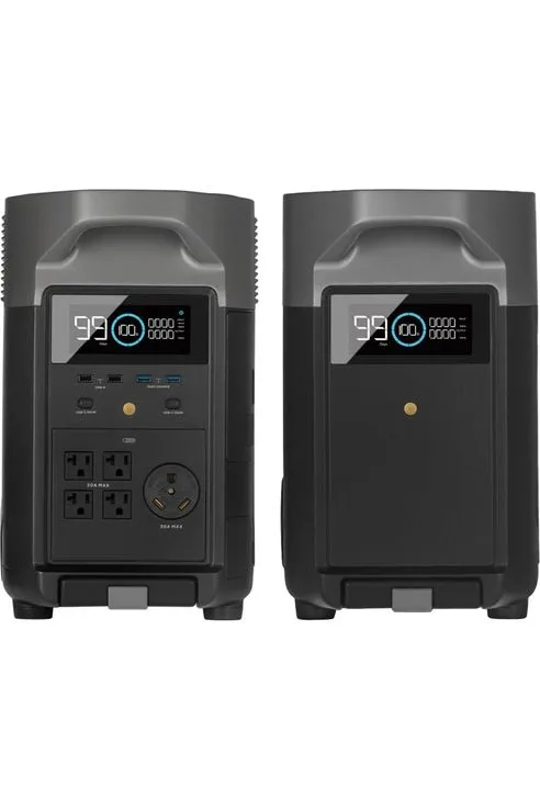 EcoFlow Delta Pro Portable Power Station & Delta Pro Expansion Battery Kit - 7200 Watt Hours