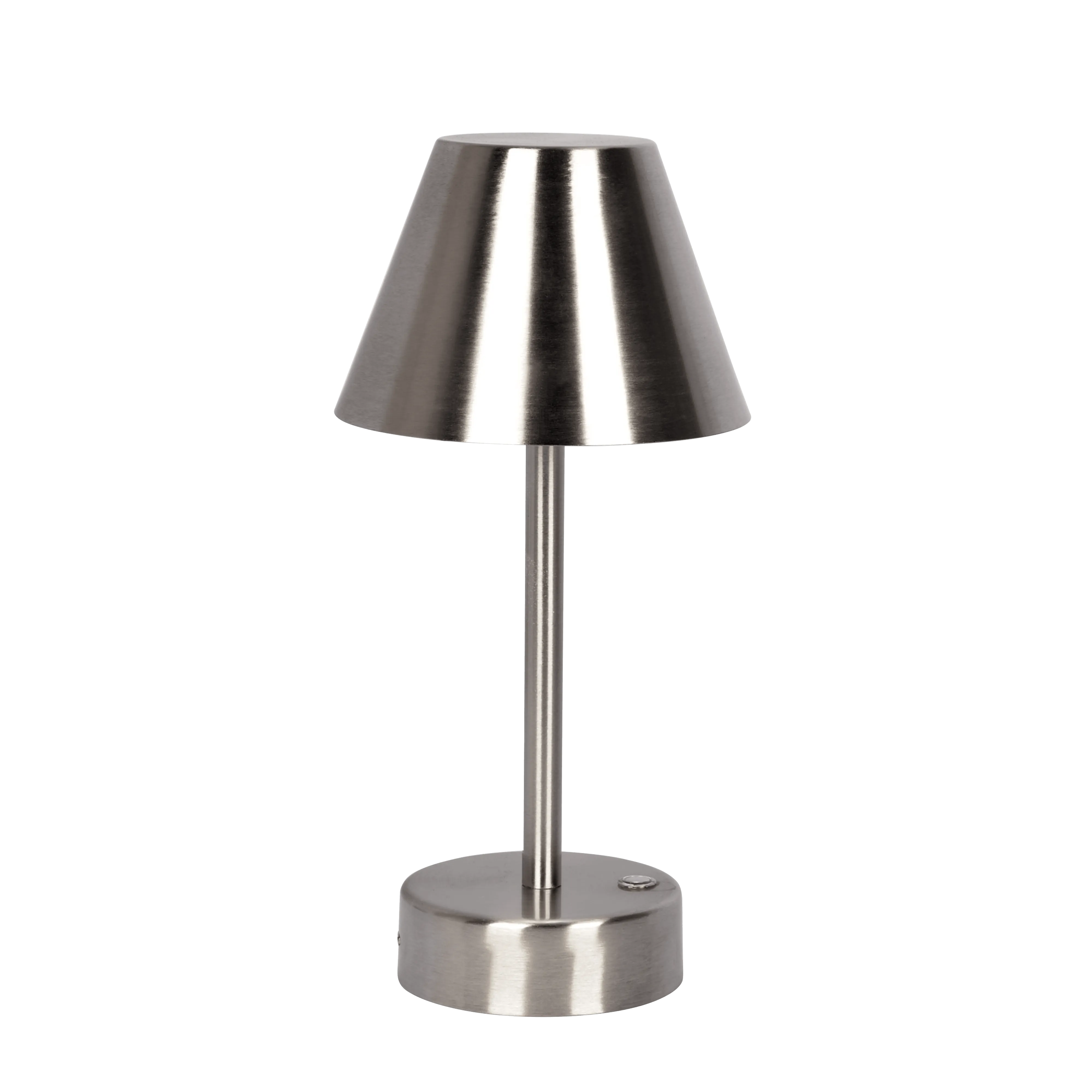 Elegance Rechargeable LED Table Lamp Brushed Nickel LED Touch Switch