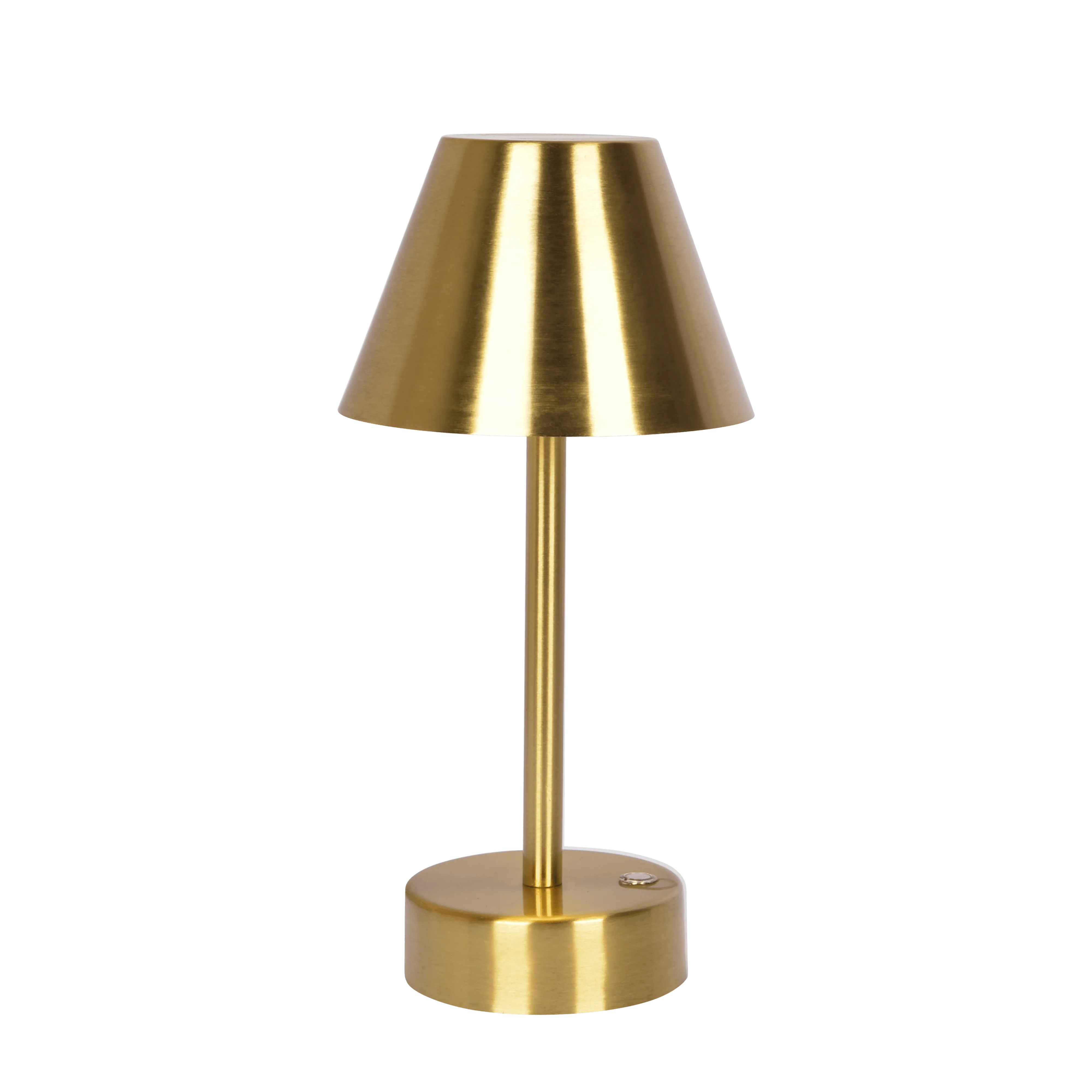 Elegance Rechargeable LED Table Lamp Plated Brass LED Touch Switch