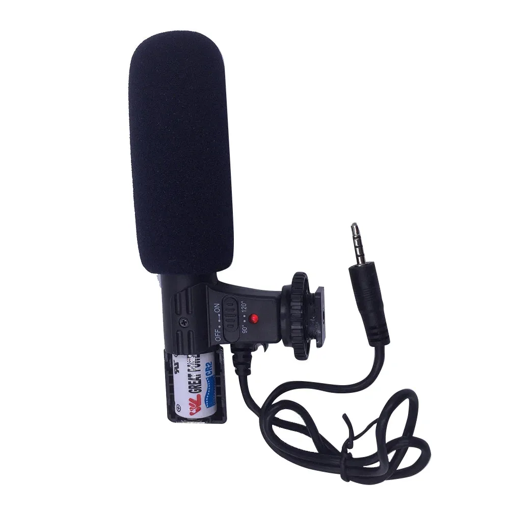 Enhance Your Audio Game with the 3.5mm Stereo Camera Microphone! Perfect for VLOGs, Photography, Interviews, and Digital Video Recording on Nikon and Canon DSLR Cameras - Uni-directional Excellence!