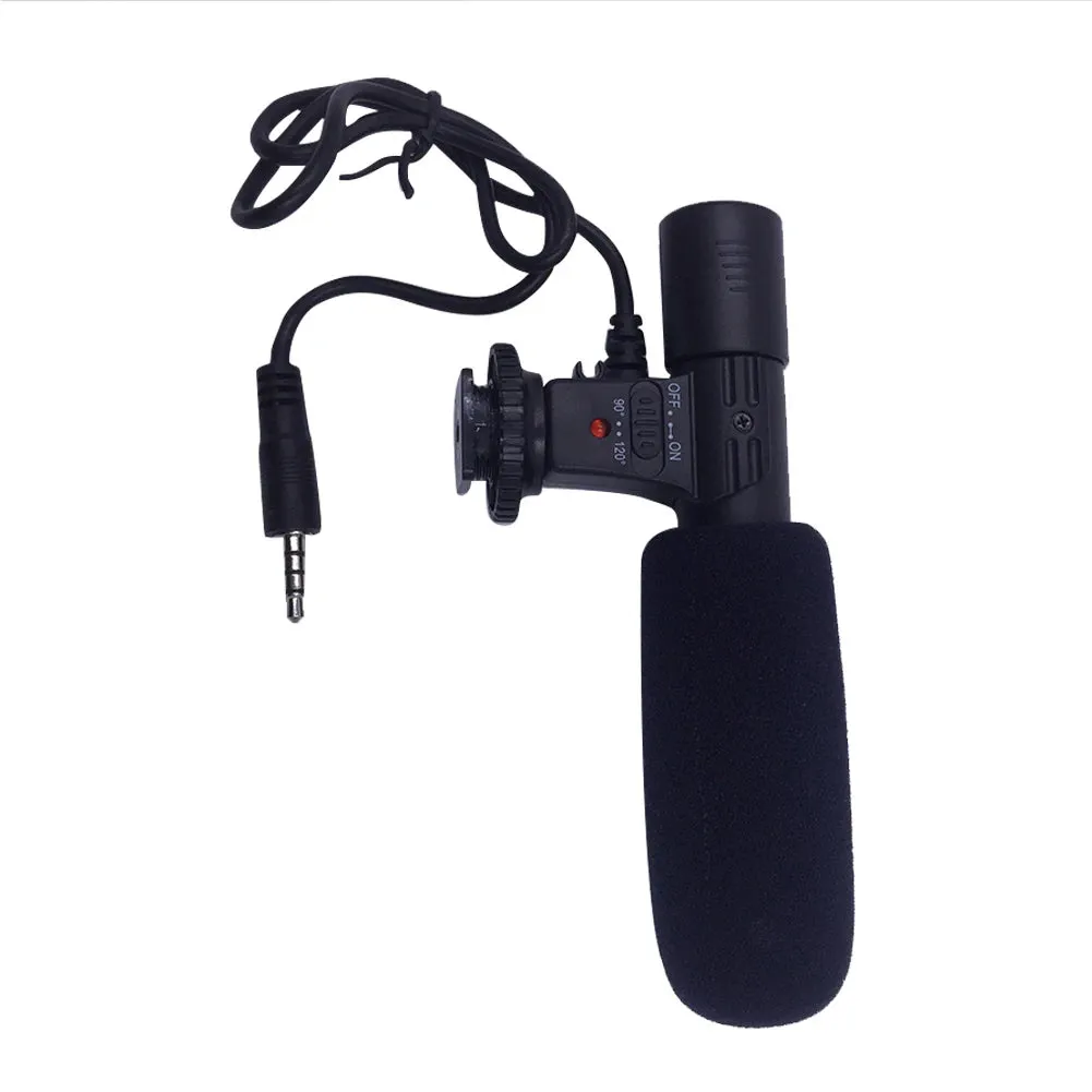 Enhance Your Audio Game with the 3.5mm Stereo Camera Microphone! Perfect for VLOGs, Photography, Interviews, and Digital Video Recording on Nikon and Canon DSLR Cameras - Uni-directional Excellence!