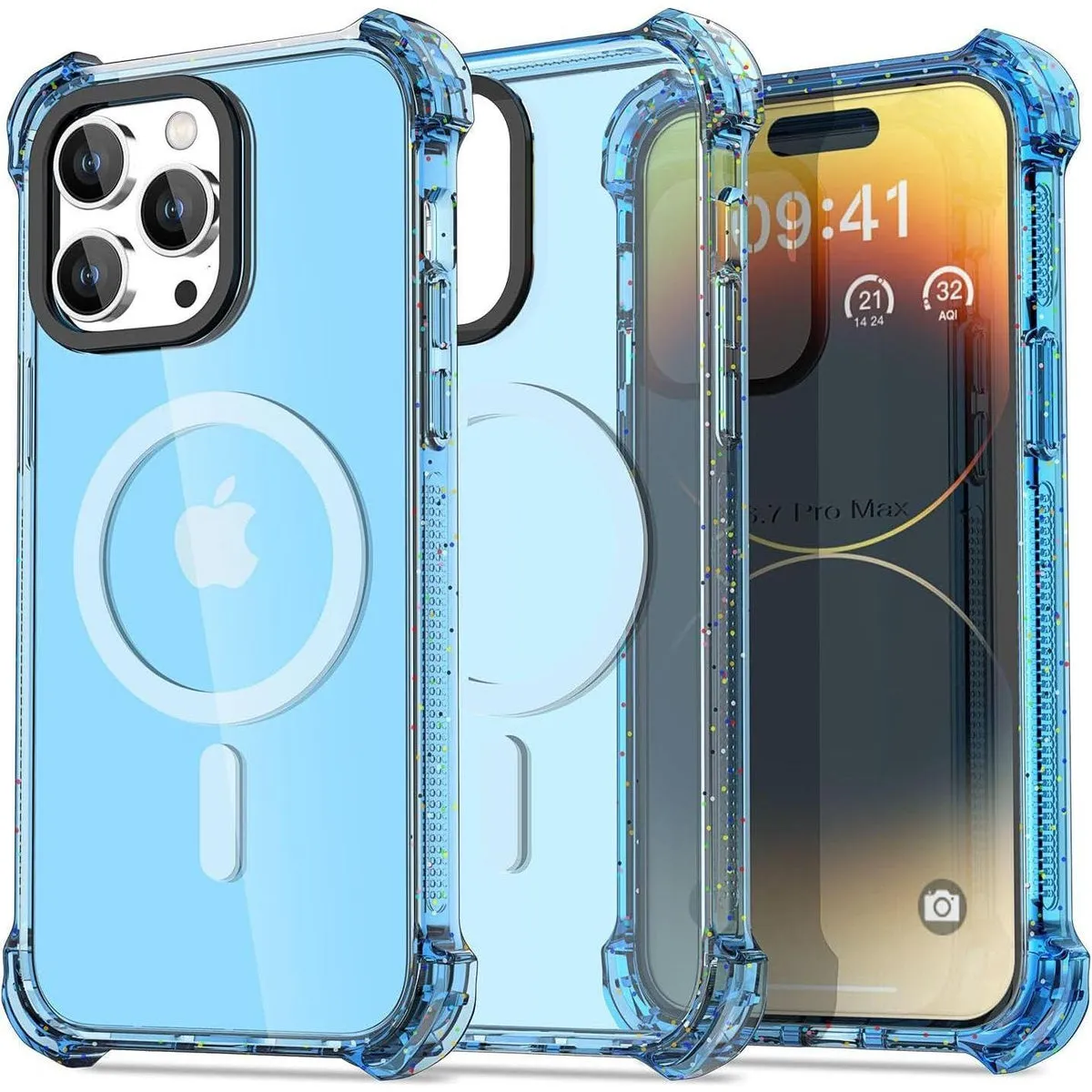 Entronix Apple iPhone 13 Pro Max/12 Pro Max [Magnetic-Compatible] Case - Bouncy Bumper,