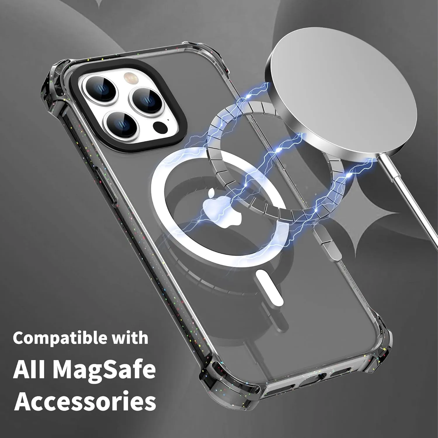 Entronix Apple iPhone 13 Pro Max/12 Pro Max [Magnetic-Compatible] Case - Bouncy Bumper,