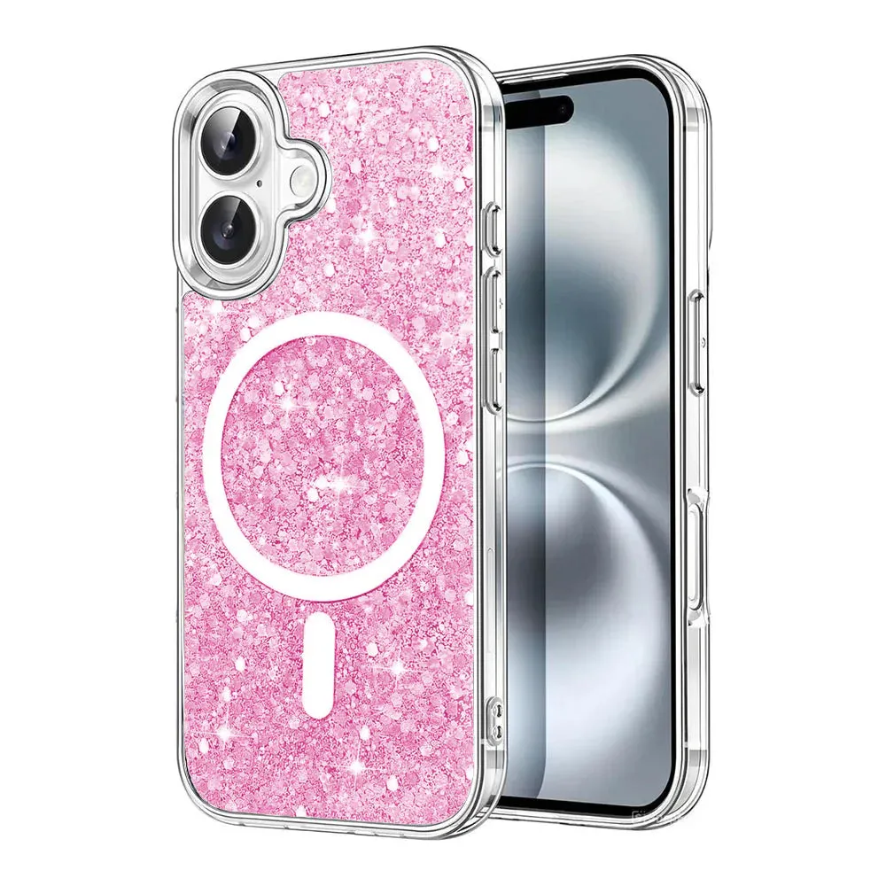 Entronix Apple iPhone 16 Plus [Magnetic-Compatible] Case - Glitter Sparkle,