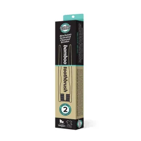 Essenzza Fuss Free Naturals Bamboo Activated Charcoal Soft Toothbrush 2