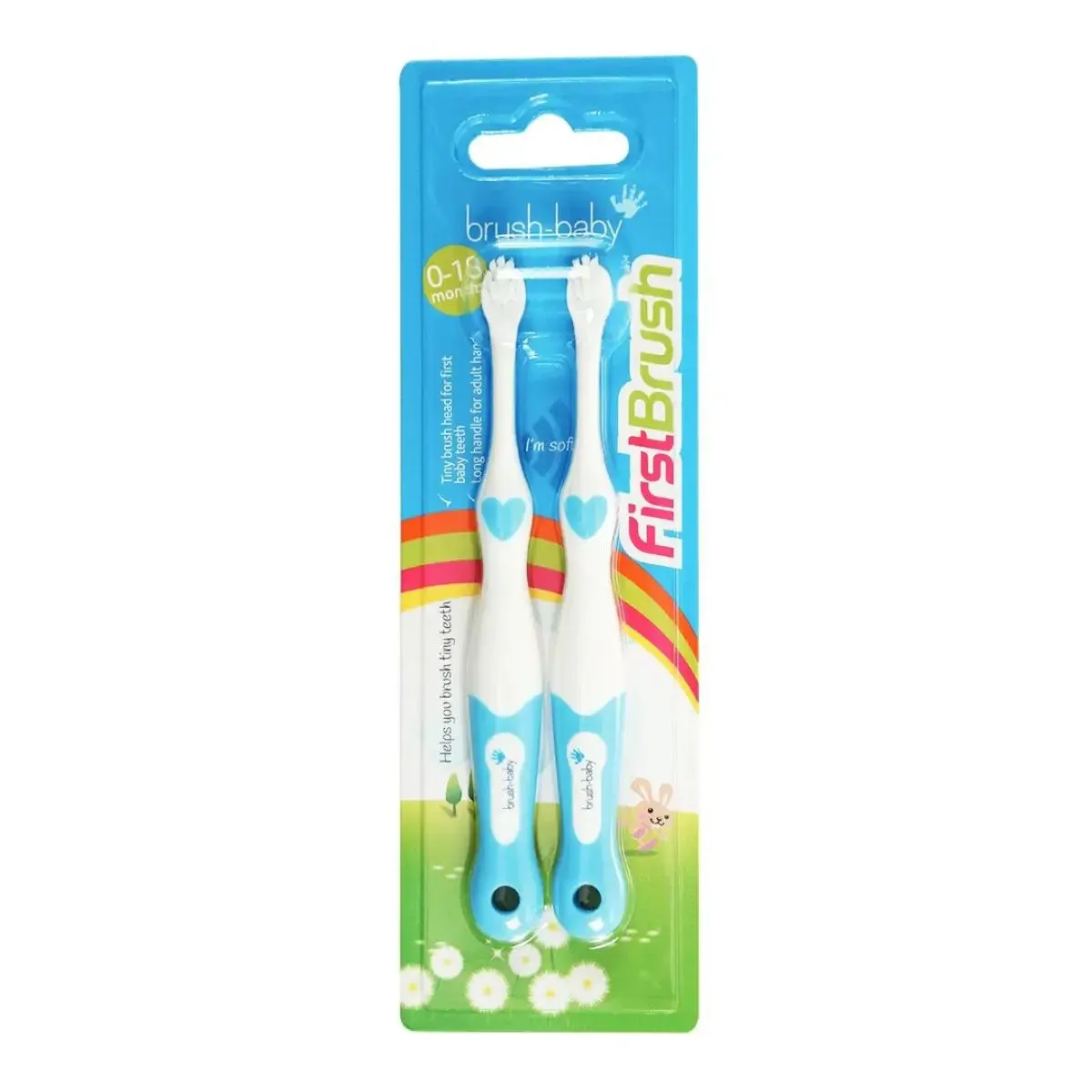 FirstBrush™ Baby Toothbrush Double Pack - Blue