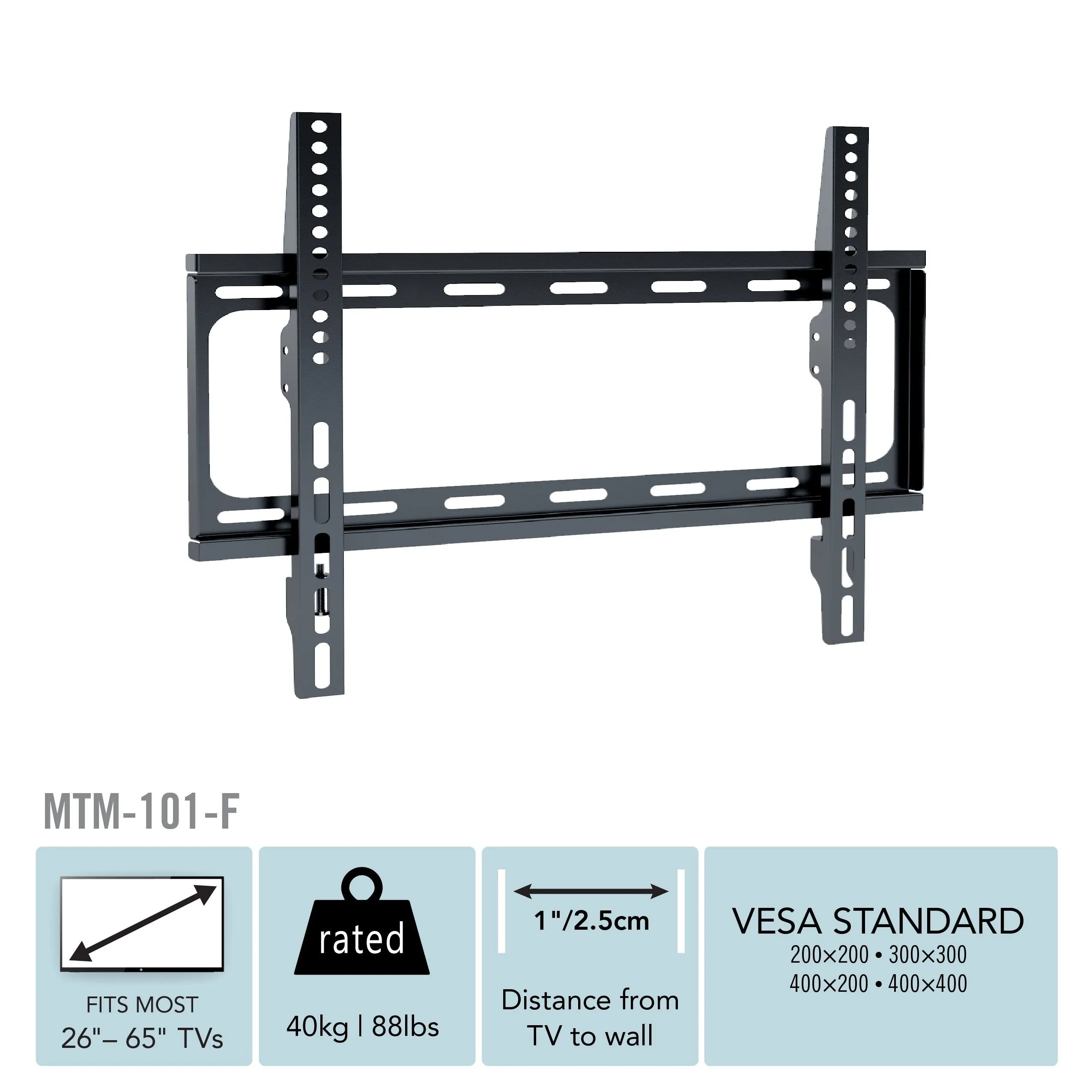 Fixed TV Wall Mount for 26" - 65" TVs