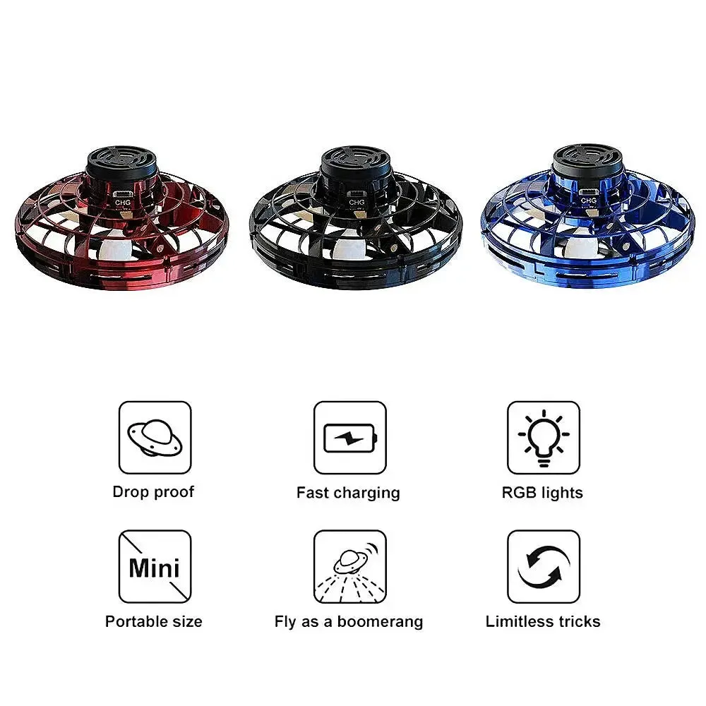 Flynova Drone Fly Spinner Kids Children Adult Fidget Toys Mini UFO Flyorb Flying Spinner Dropshipping