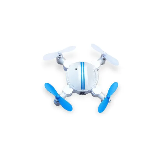 Foldable RC Pocket Quadcopter 2.4G 4CH 6-axis Gyro Headless Mode Drone Dron 3D Unlimited Flip RTF LED light Flying Helicopter