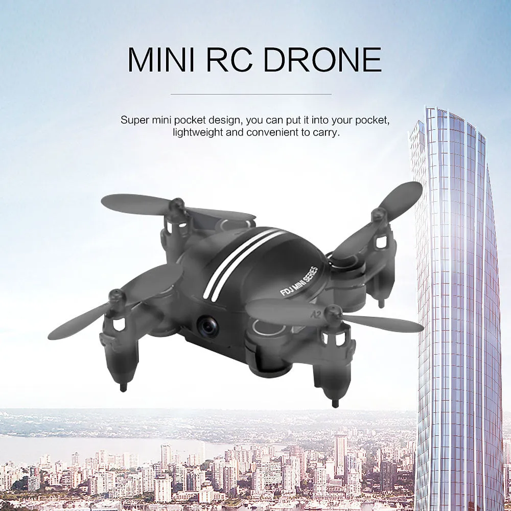 Foldable RC Pocket Quadcopter 2.4G 4CH 6-axis Gyro Headless Mode Drone Dron 3D Unlimited Flip RTF LED light Flying Helicopter