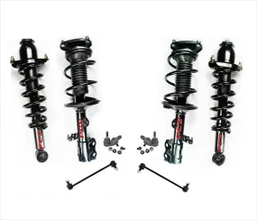 For 11-13 Corolla 1.8L Built In USA 4 Speed Auto Coil Spring Struts Sway BJ 8Pc