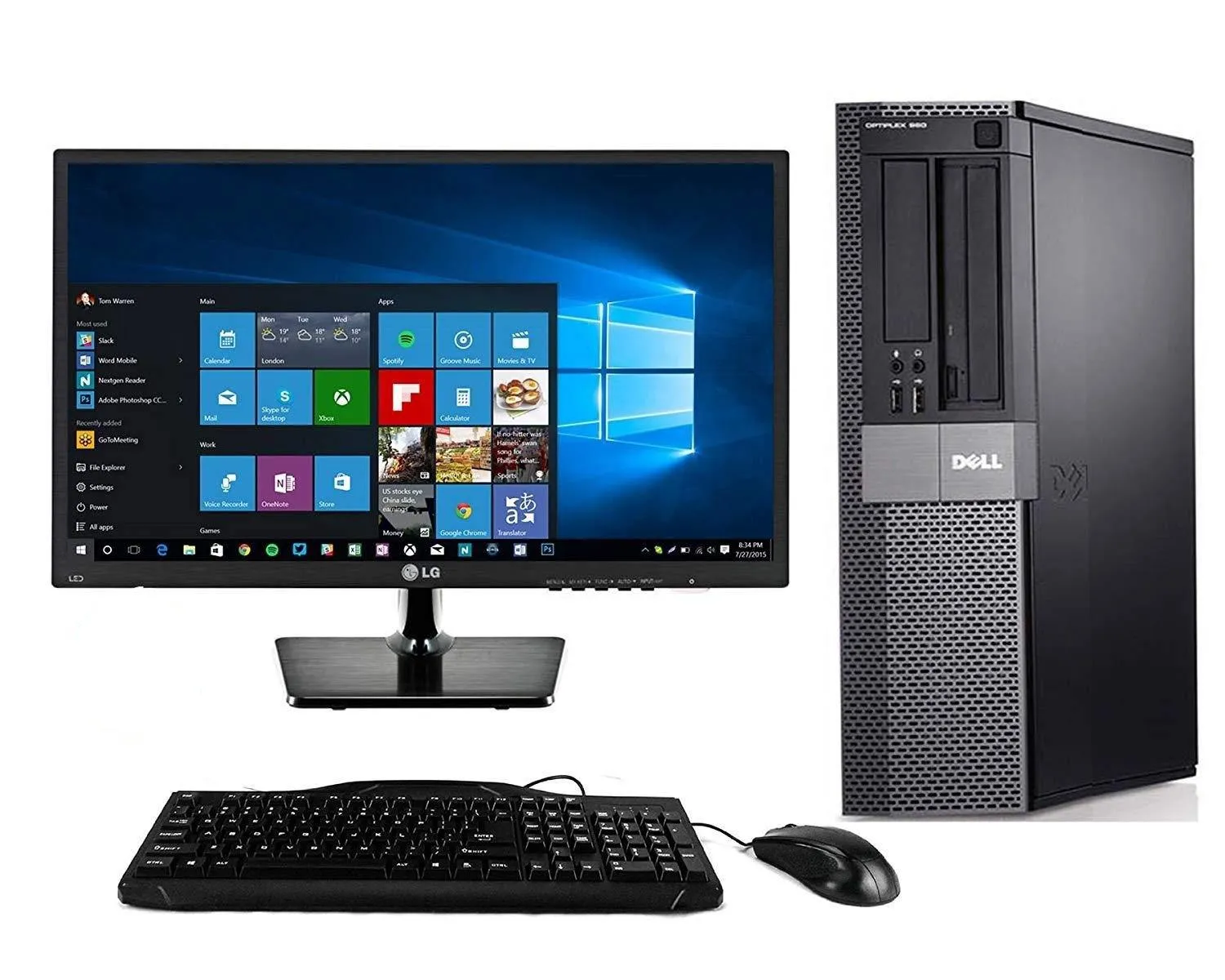 GAMERS PARADISE-Dell OptiPlex 3010 Core I5 3250,8Gb Ram, 500Gb 22" Monitor~Win10 Pro, Webcam-WiFi