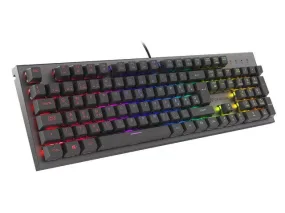 Gaming Keyboard Genesis Thor 303 Hu Rgb Backlight Mechanical Red Black Switch Hot Swap