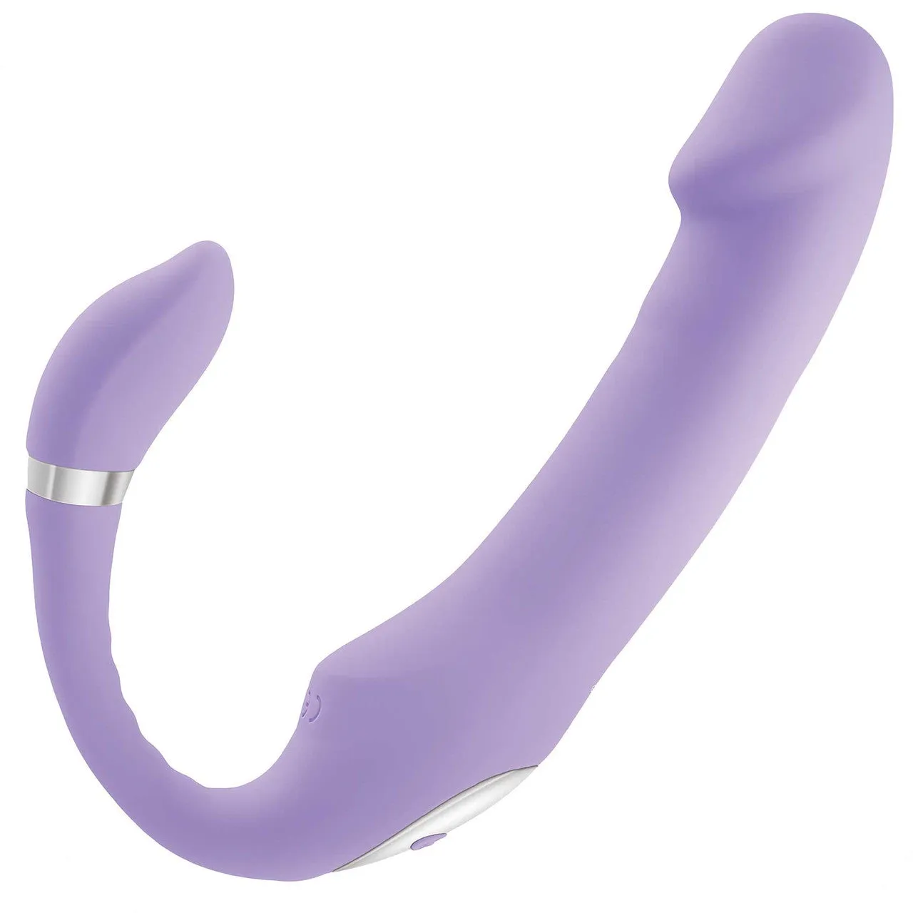 Gender X Orgasmic Orchid Rechargeable Silicone Vibrator With Flexible Clitoral Stimulator - Purple