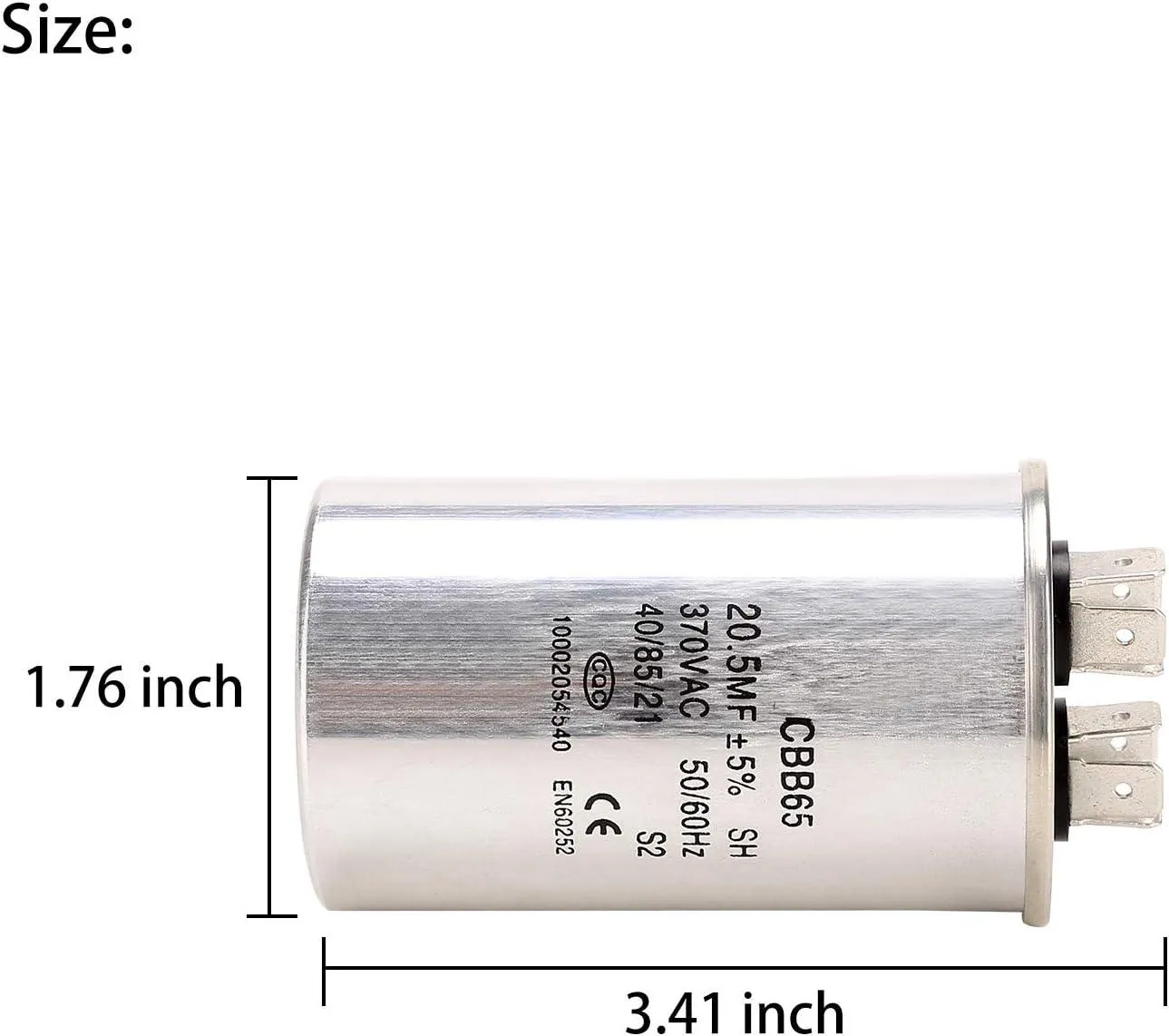 Golf Cart Capacitor 20.5MFD (20MFD) 370VAC for EZGO Club Car Columbia 36V - 10L0L