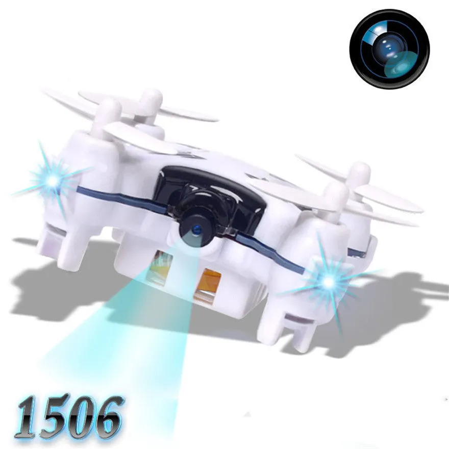 High Quqlity 1506 2.4G 4CH 6-Axis Mini RC Quadcopter Small Drone Helicopter with 3.0MP Camera Gift Toys Wholesale Free Shipping